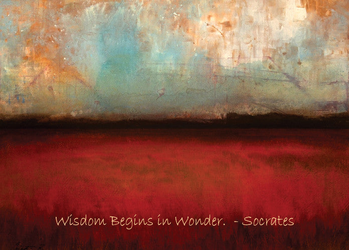 "Cranberry Fields II with Socrates Quote"  Fine Art Print